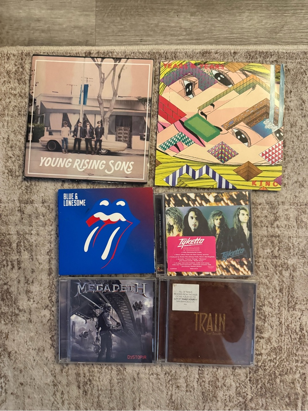 Alt Rock Vinyl & CD Bundle - Years & Years Megadeth Rolling Stones Train +more